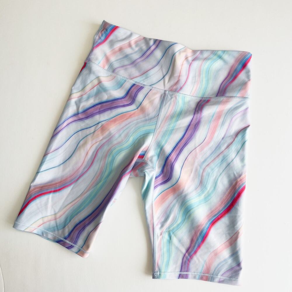 Athleta Powerlift Bike Short Love Proudly Multi